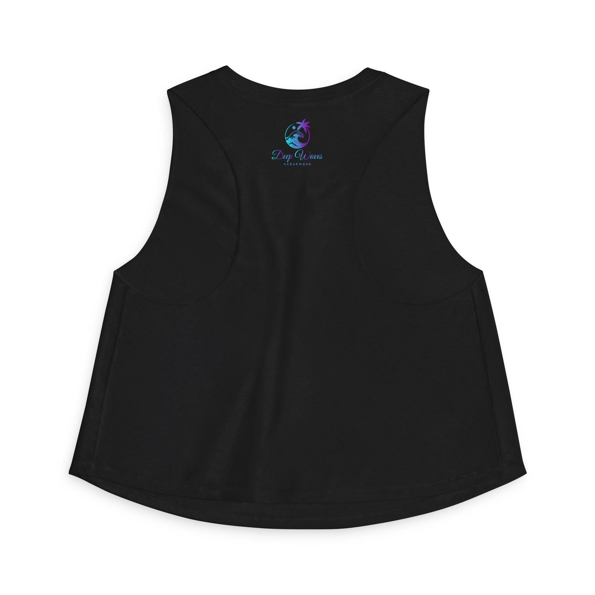 Deep Waves Signature Logo Crop Top