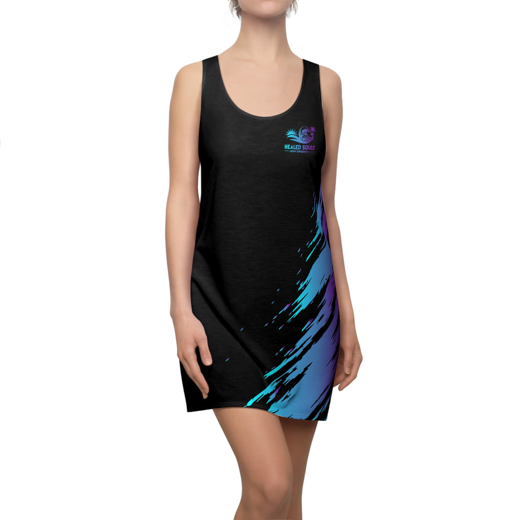 Healed Souls Glow Differently Midnight Tide Racerback Dress