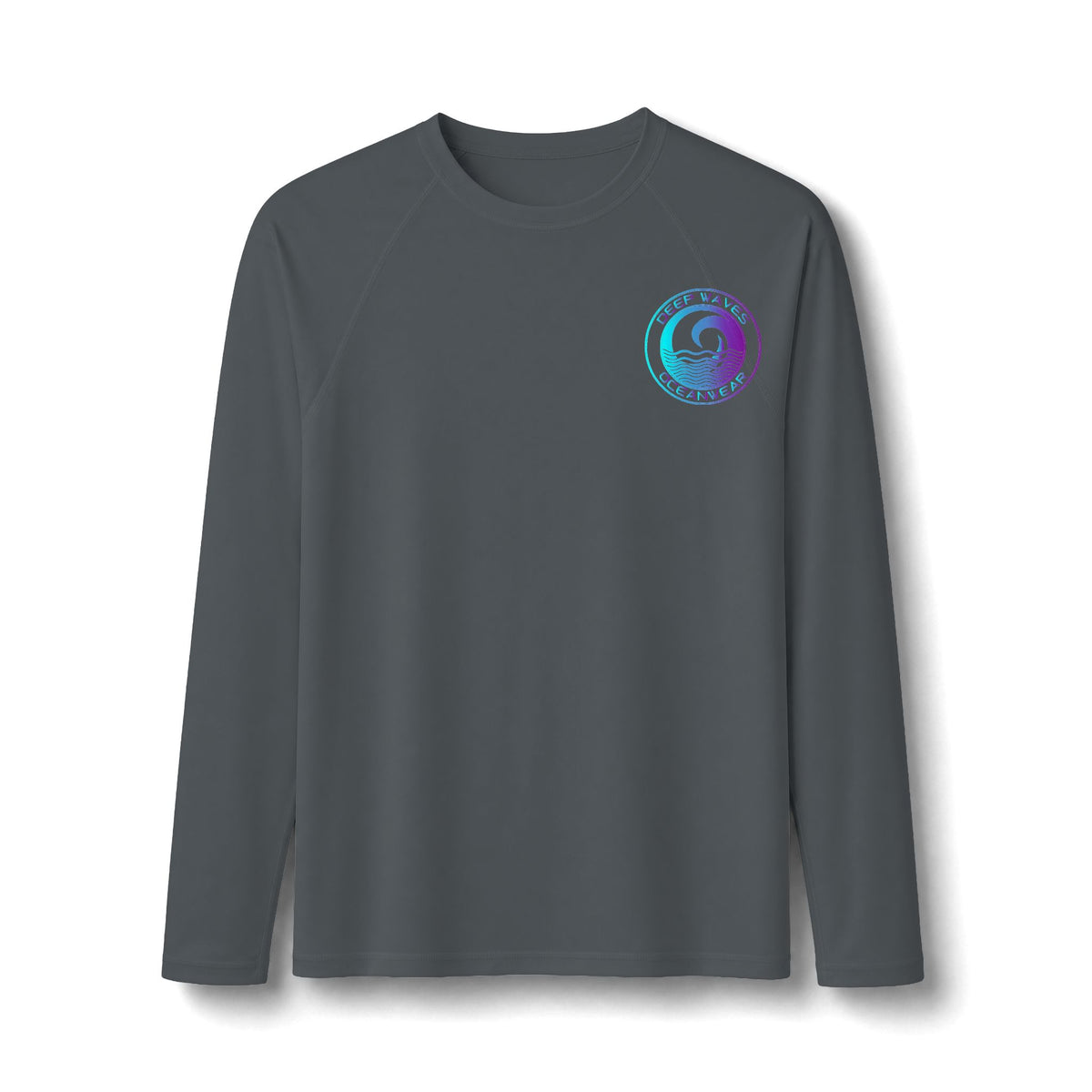 Deep Waves Long Sleeve Sun Shirt | Ocean Protection Rashguard & Coastal Aesthetic Top