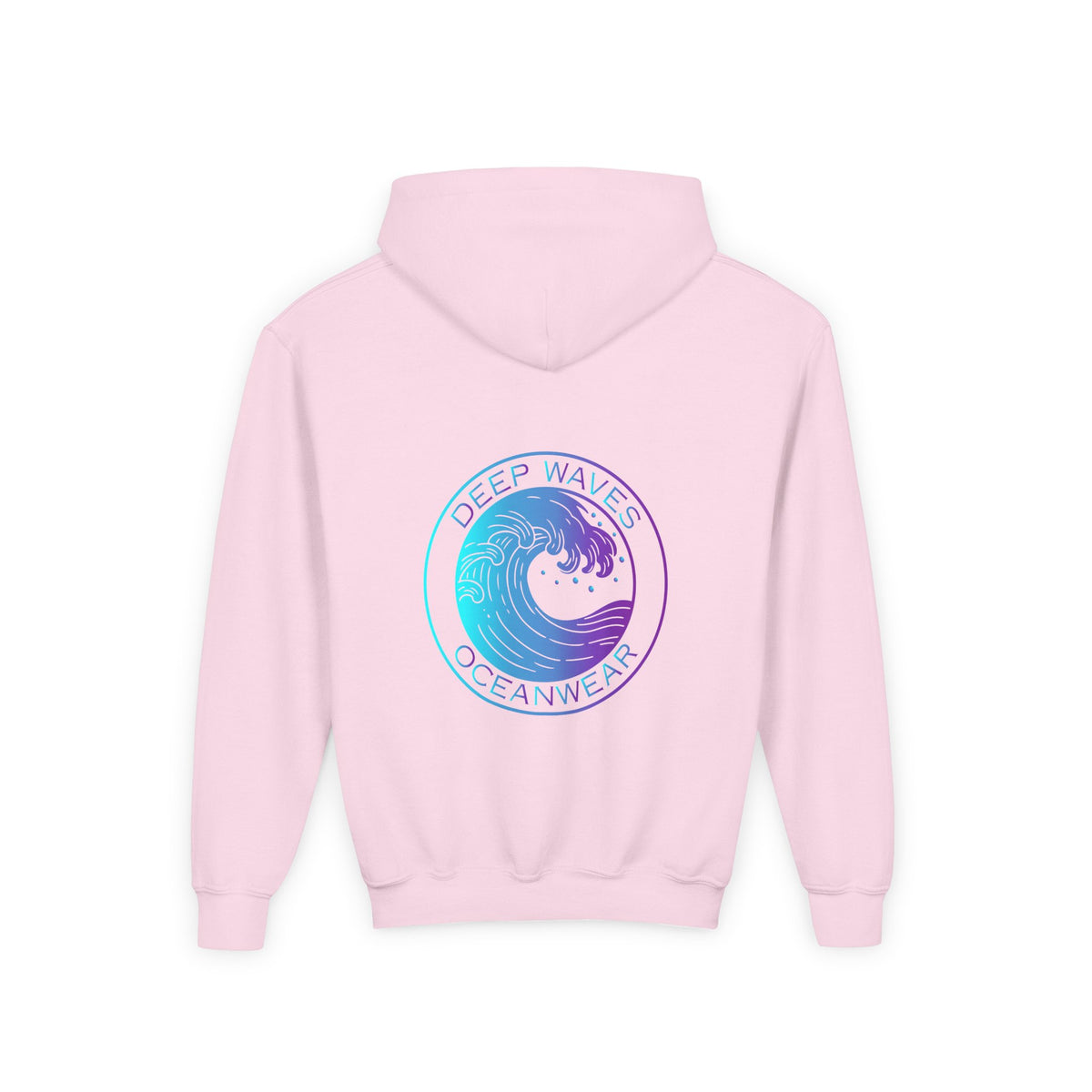 Youth Hoodie - Deep Waves Oceanwear Gradient Surf Logo