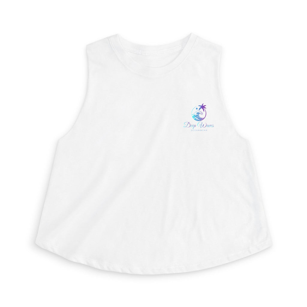 Deep Waves Signature Logo Crop Top