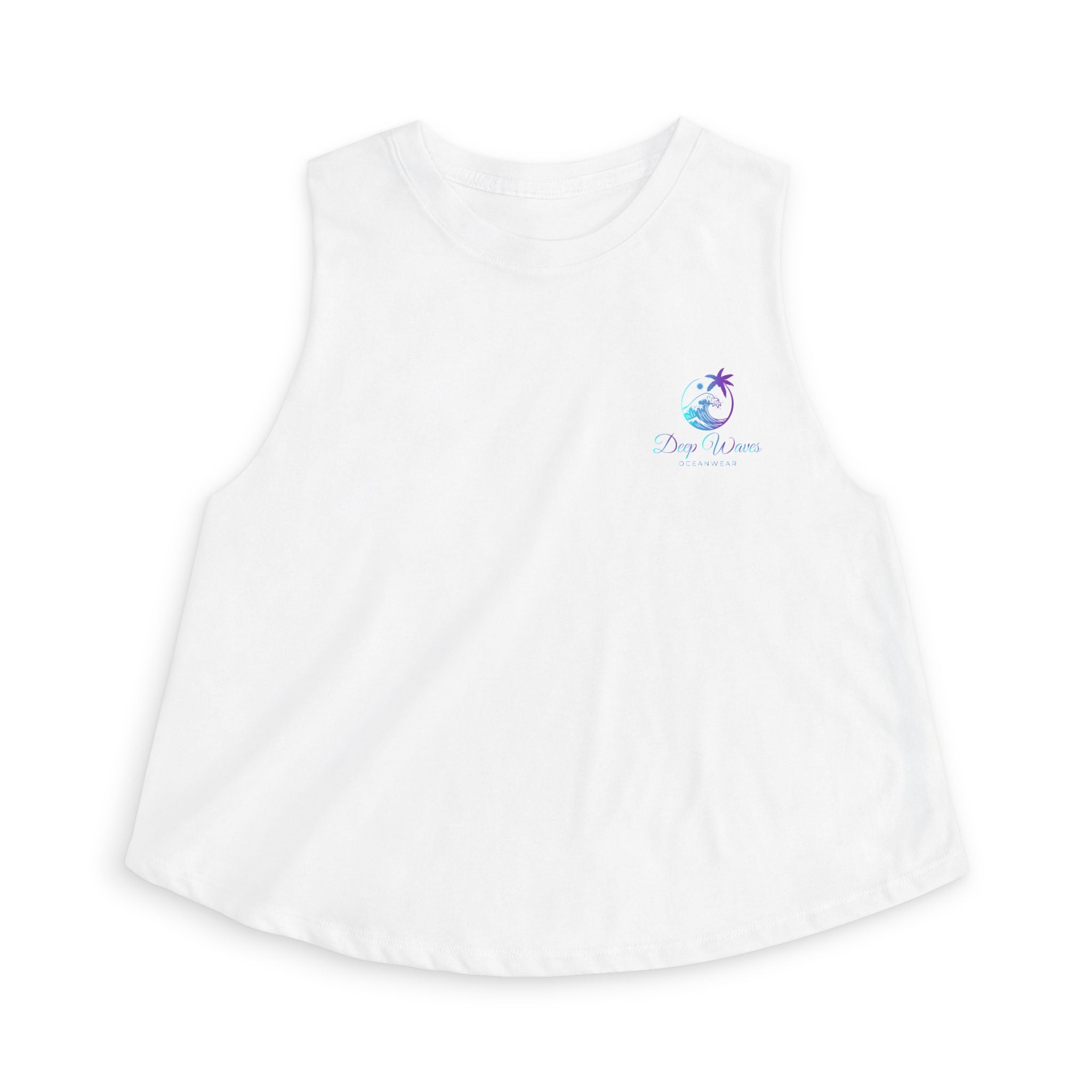 Deep Waves Signature Logo Crop Top