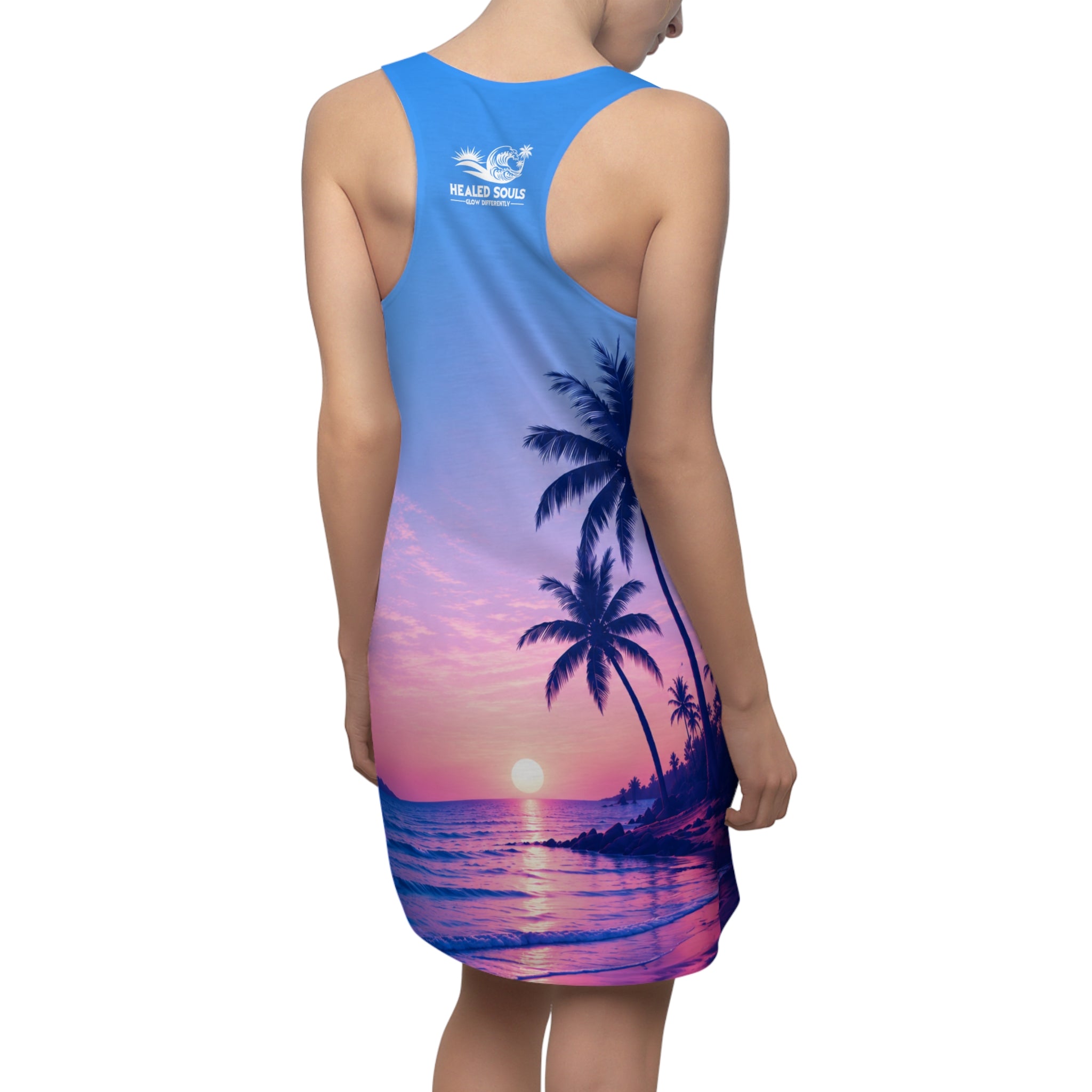 Healed Souls Glow Differently Sunset Serenity Racerback Dress
