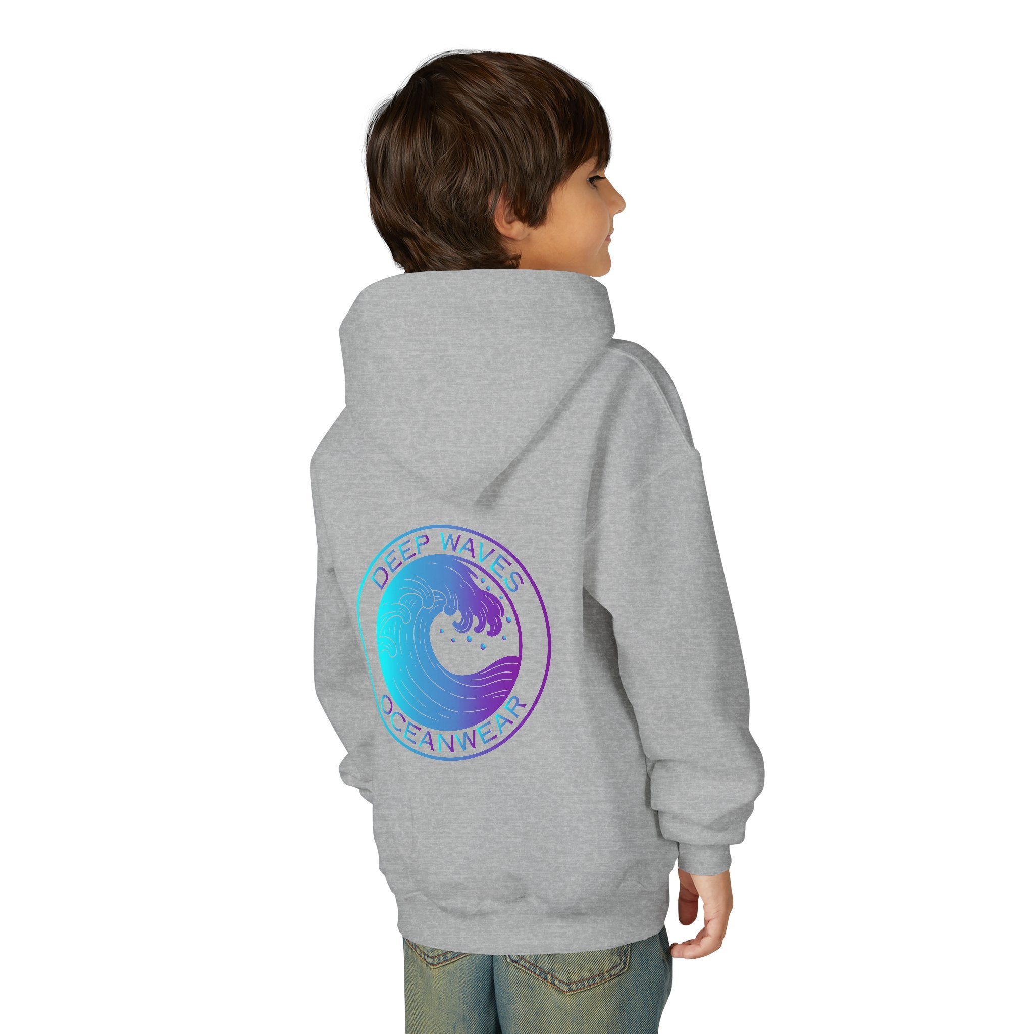 Deep Waves Logo Youth Hoodie