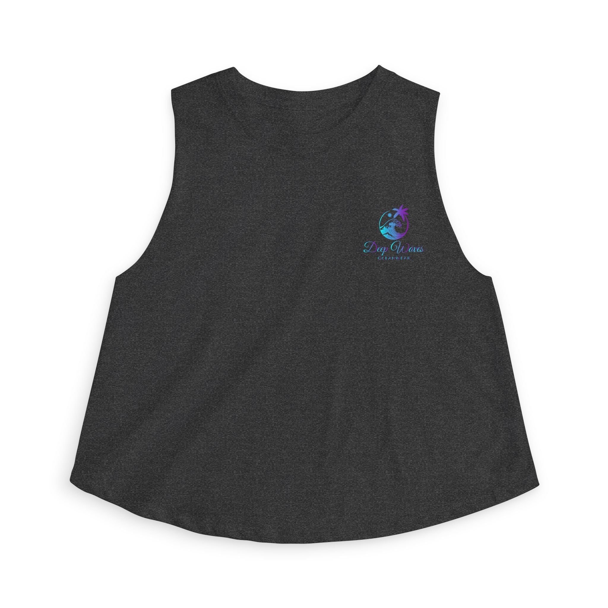 Deep Waves Signature Logo Crop Top