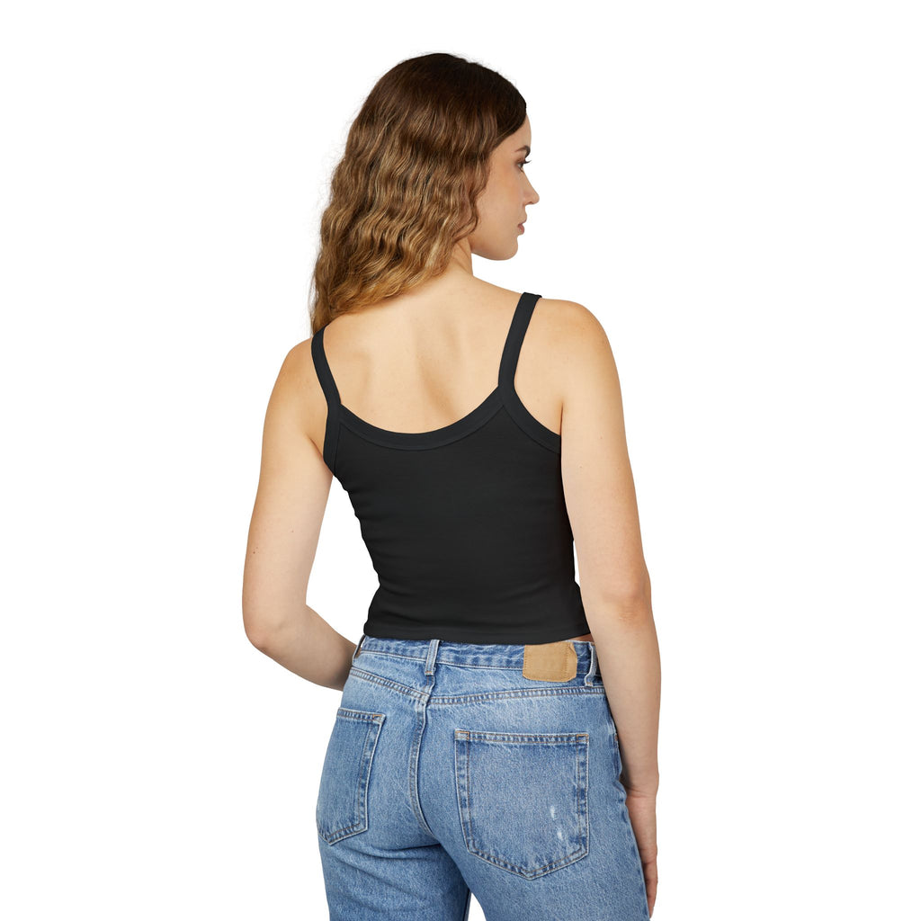 Deep Waves Spaghetti Strap Crop Tank