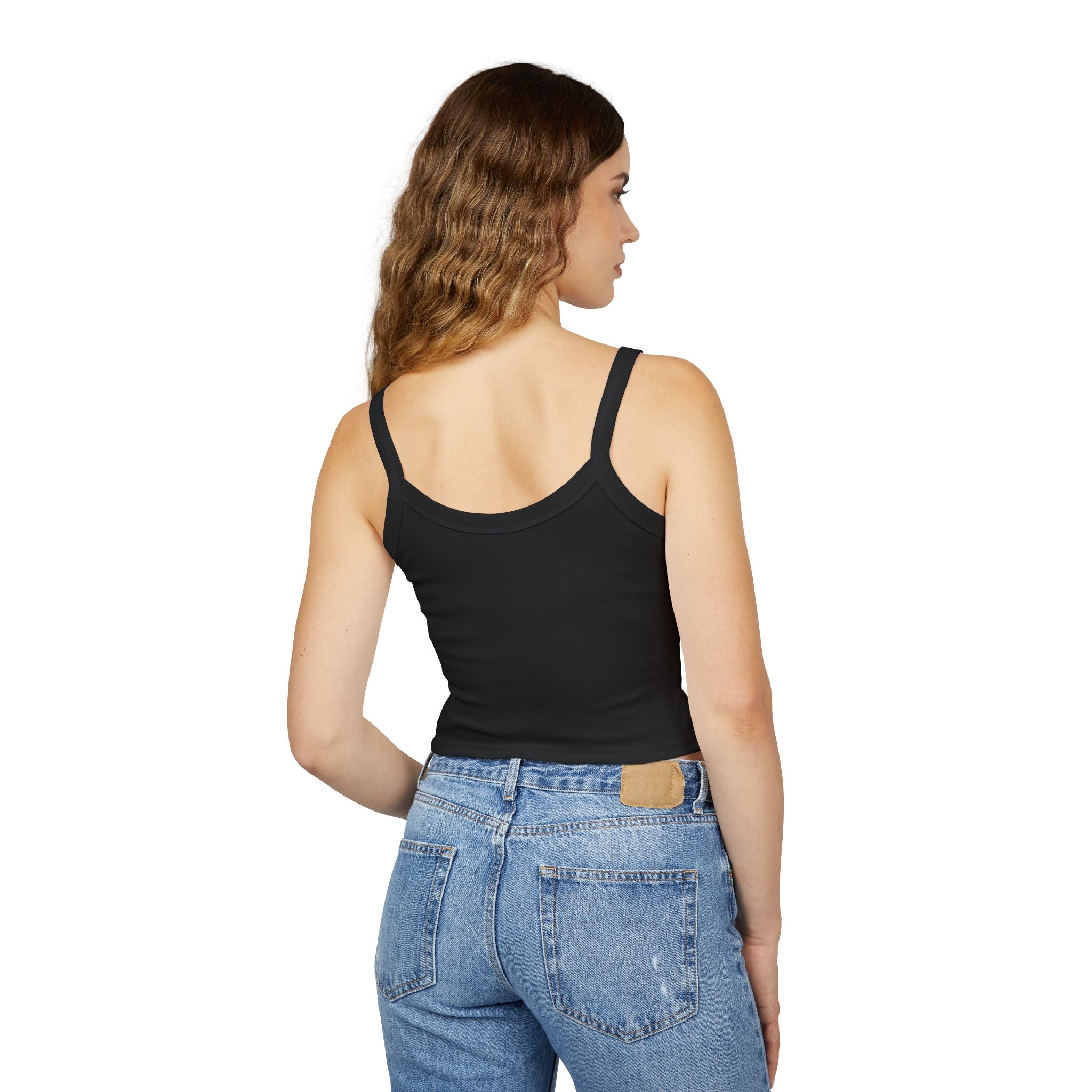 Deep Waves Spaghetti Strap Crop Tank