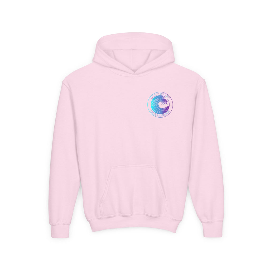 Youth Hoodie - Deep Waves Oceanwear Gradient Surf Logo