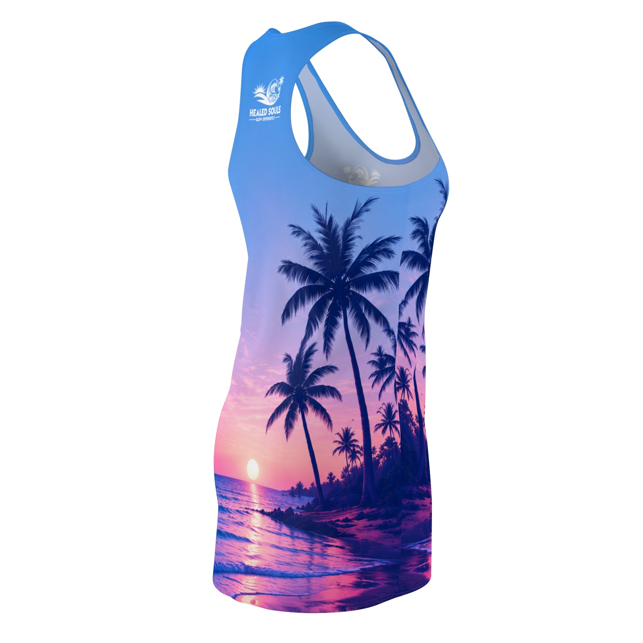 Healed Souls Glow Differently Sunset Serenity Racerback Dress