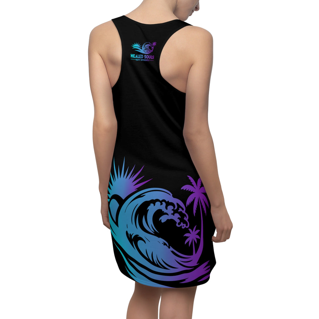 Healed Souls Glow Differently Midnight Waves Racerback Dress