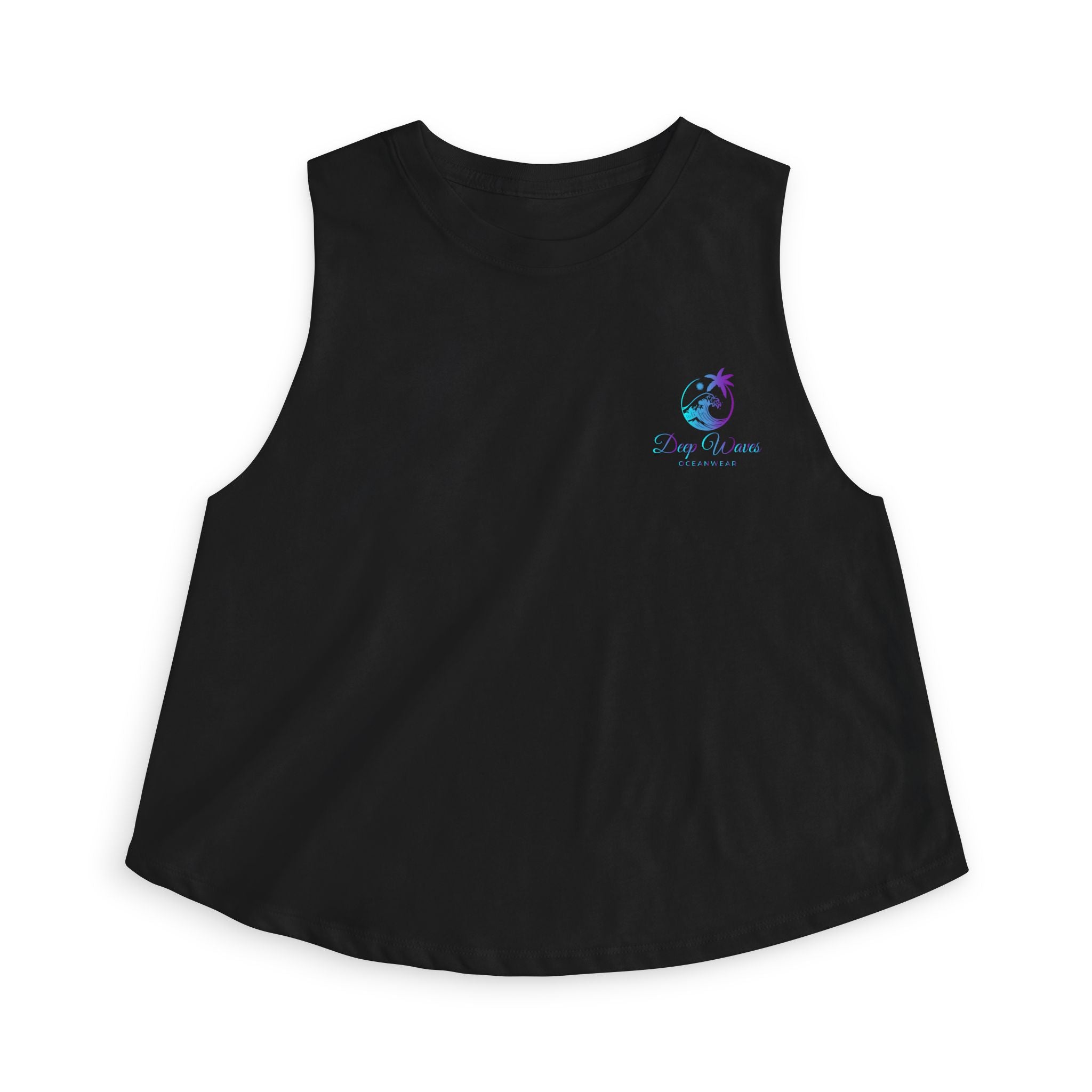 Deep Waves Signature Logo Crop Top