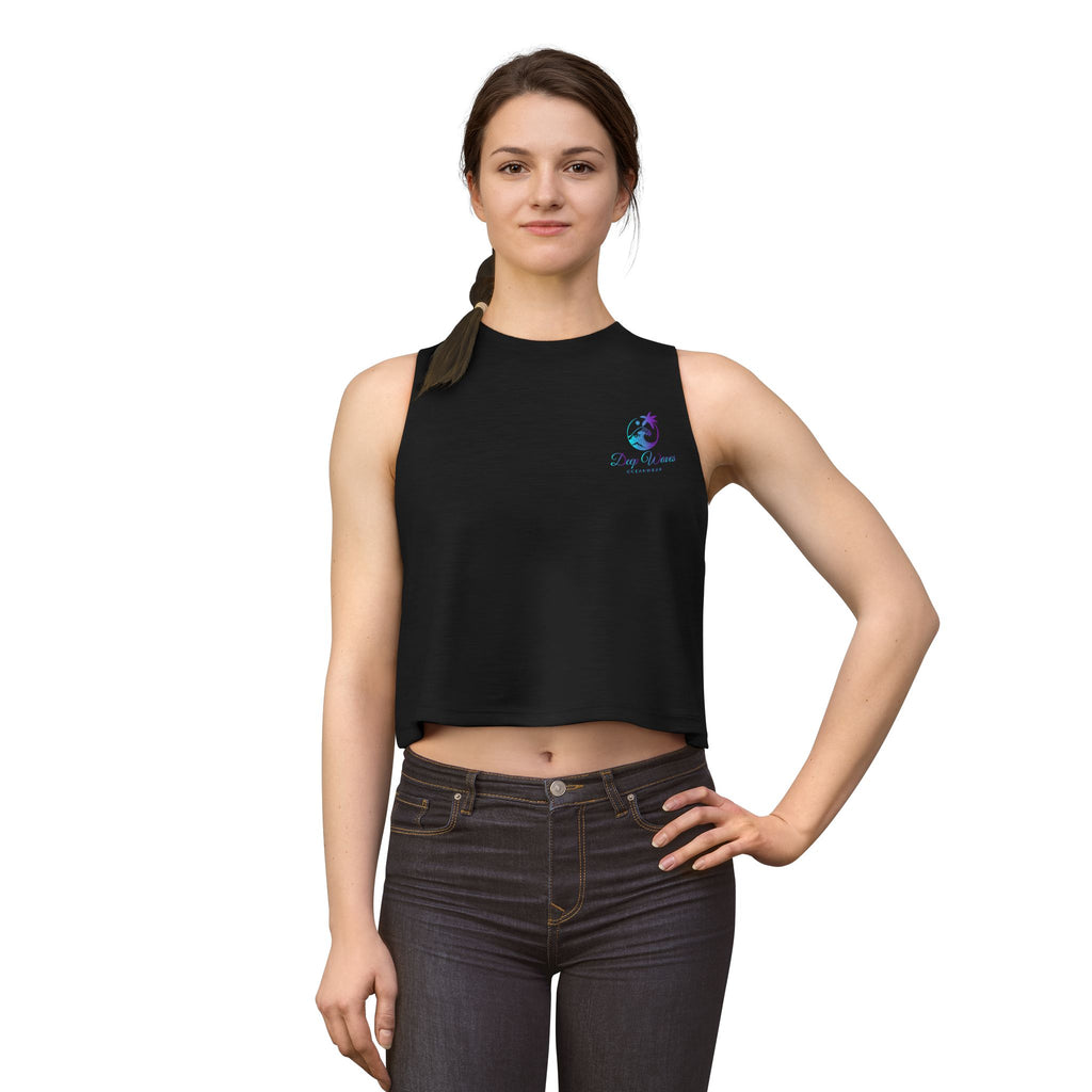 Deep Waves Signature Logo Crop Top