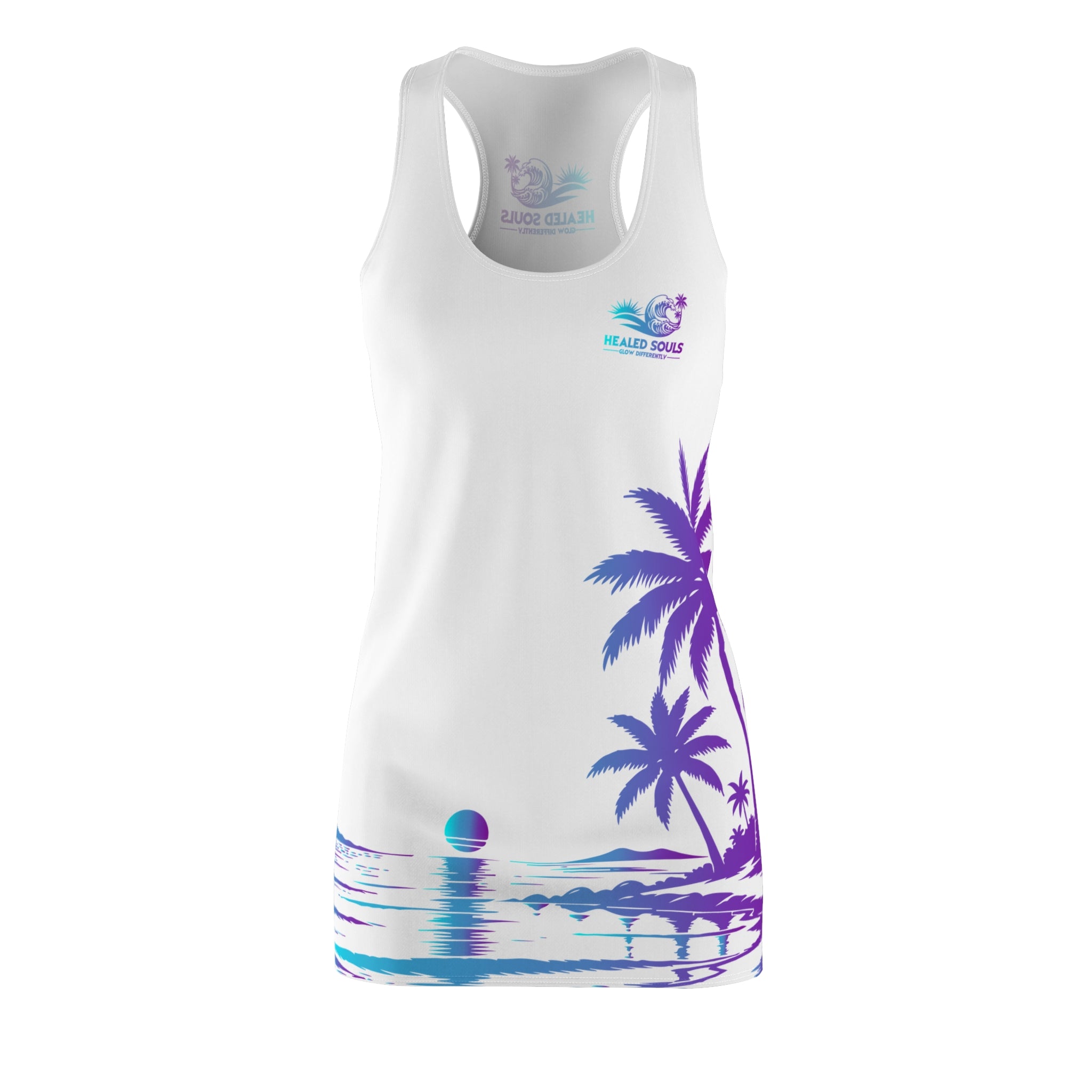 Healed Souls Glow Differently Island Sunrise Racerback Dress