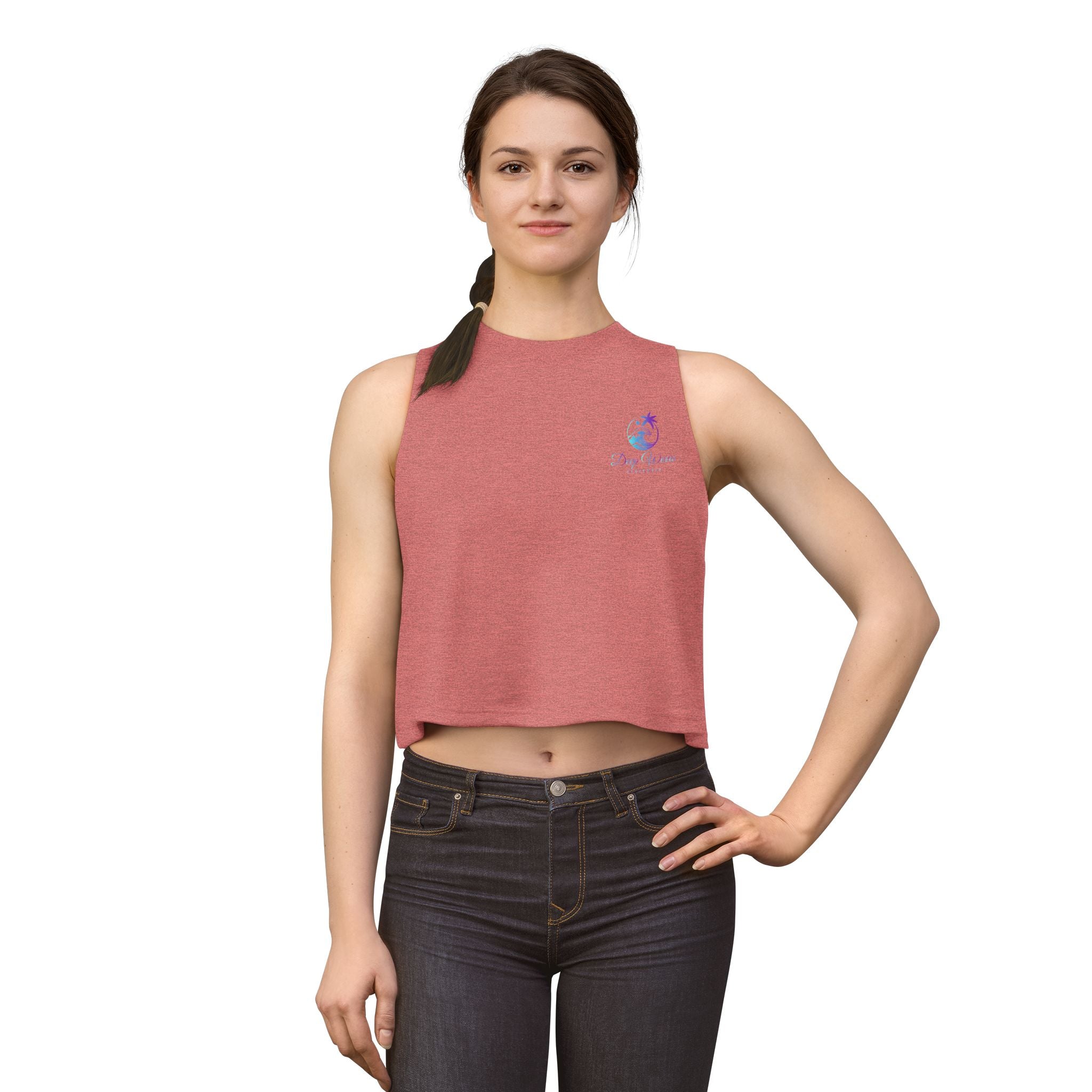 Deep Waves Signature Logo Crop Top