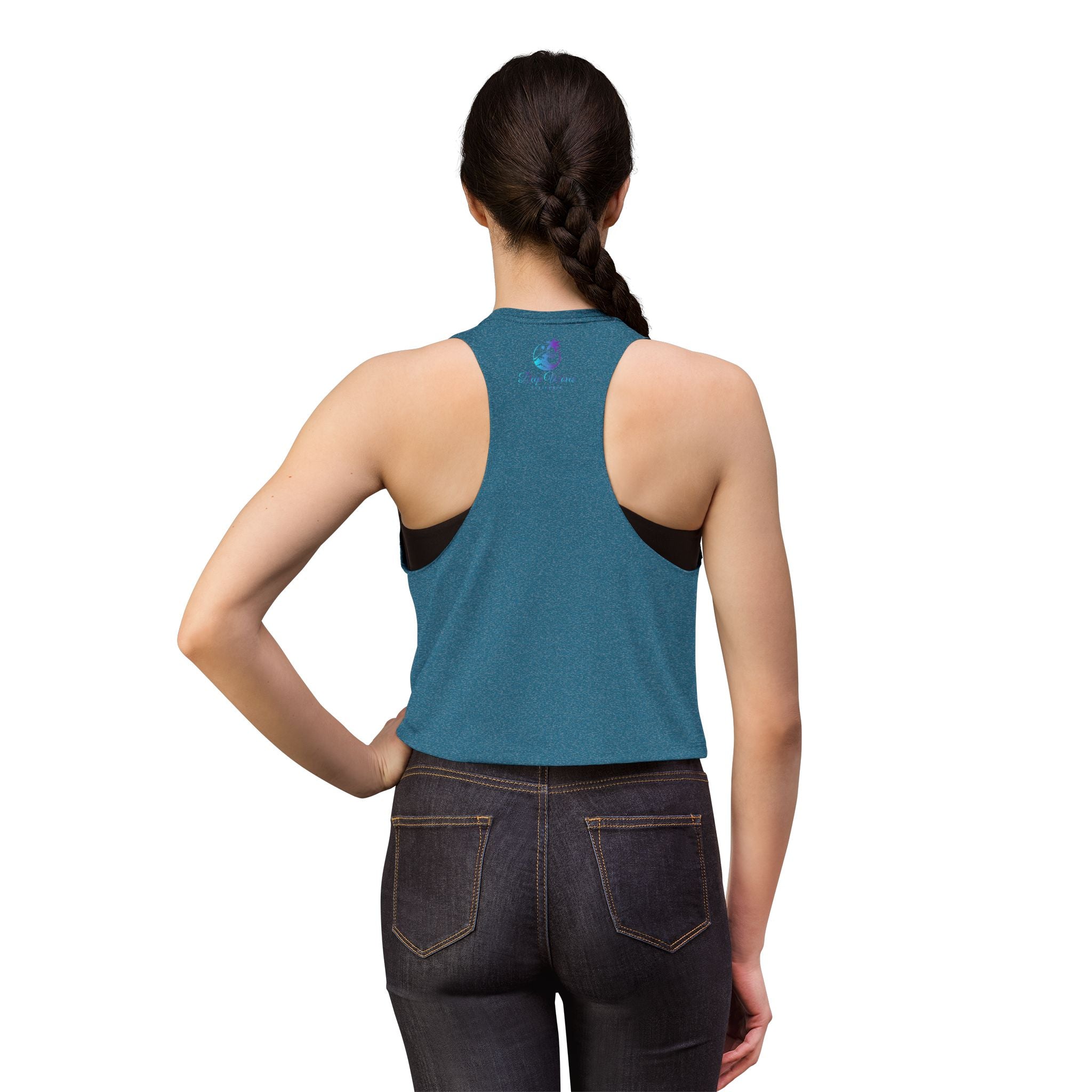 Deep Waves Signature Logo Crop Top
