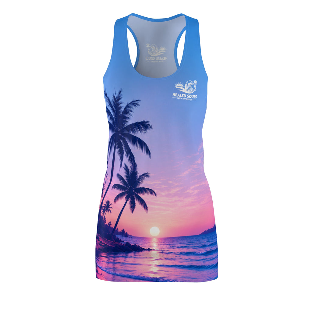 Healed Souls Glow Differently Sunset Serenity Racerback Dress