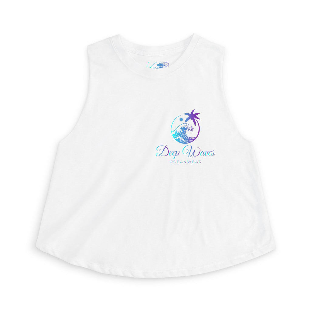Deep Waves Signature Logo Crop Top