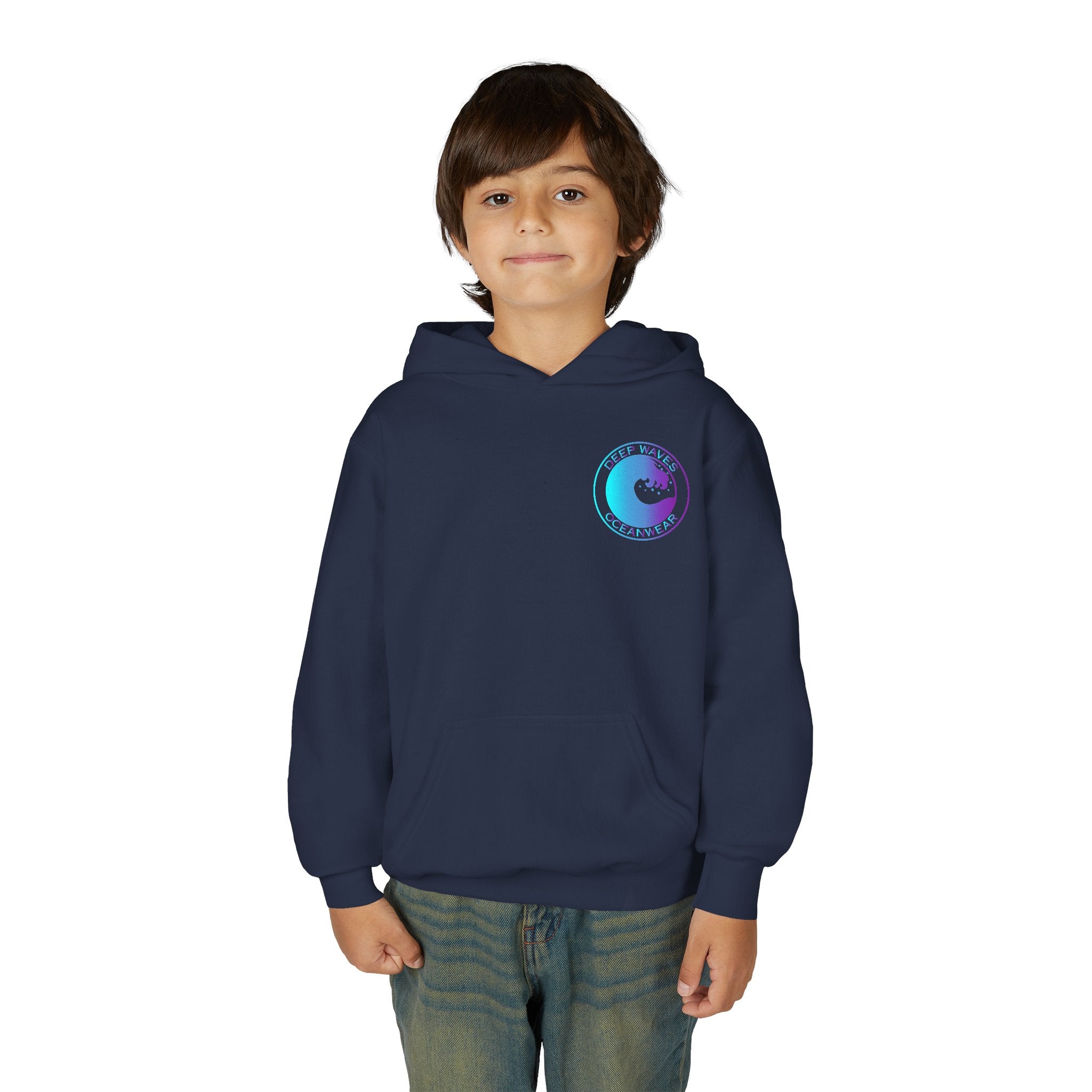 Deep Waves Logo Youth Hoodie