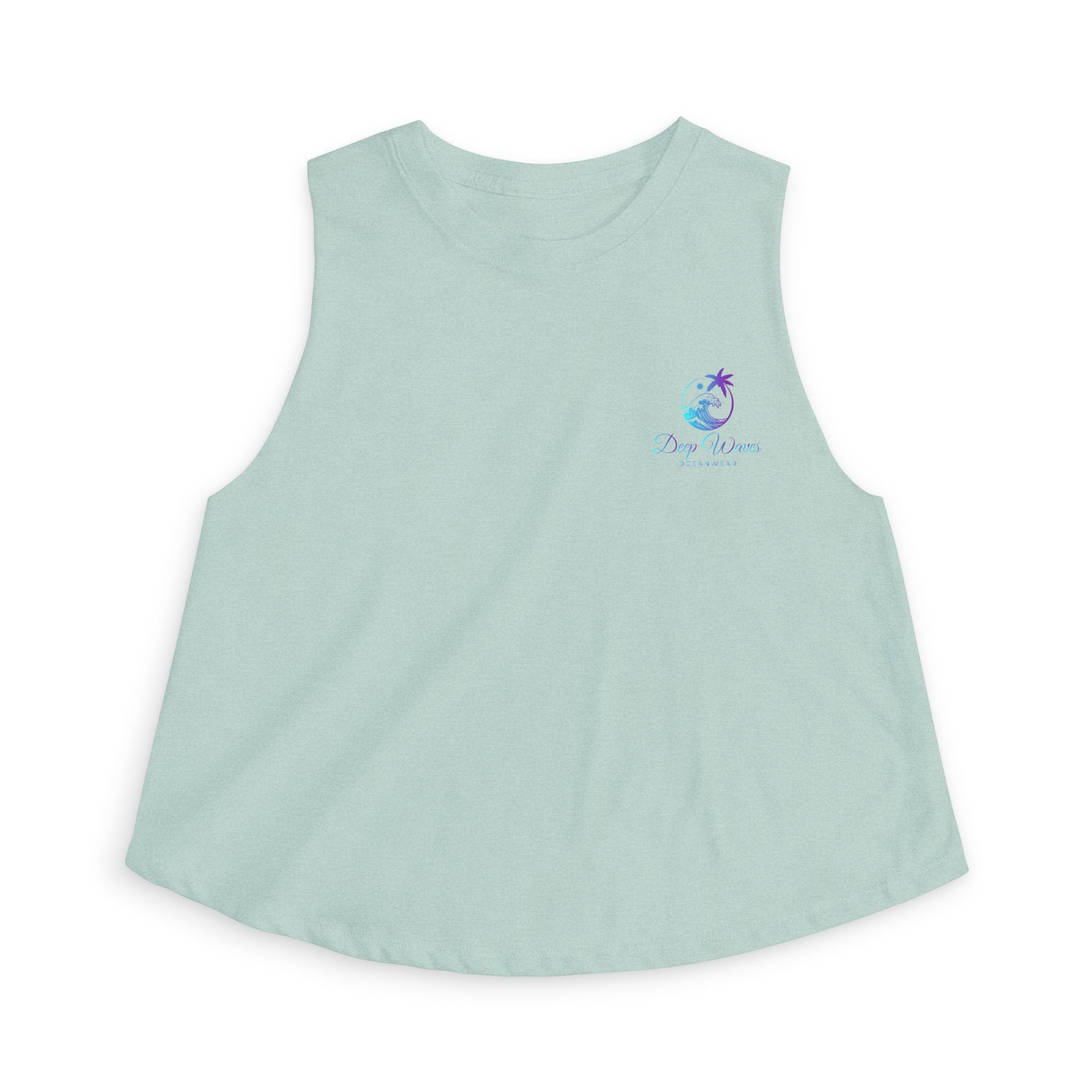 Deep Waves Signature Logo Crop Top