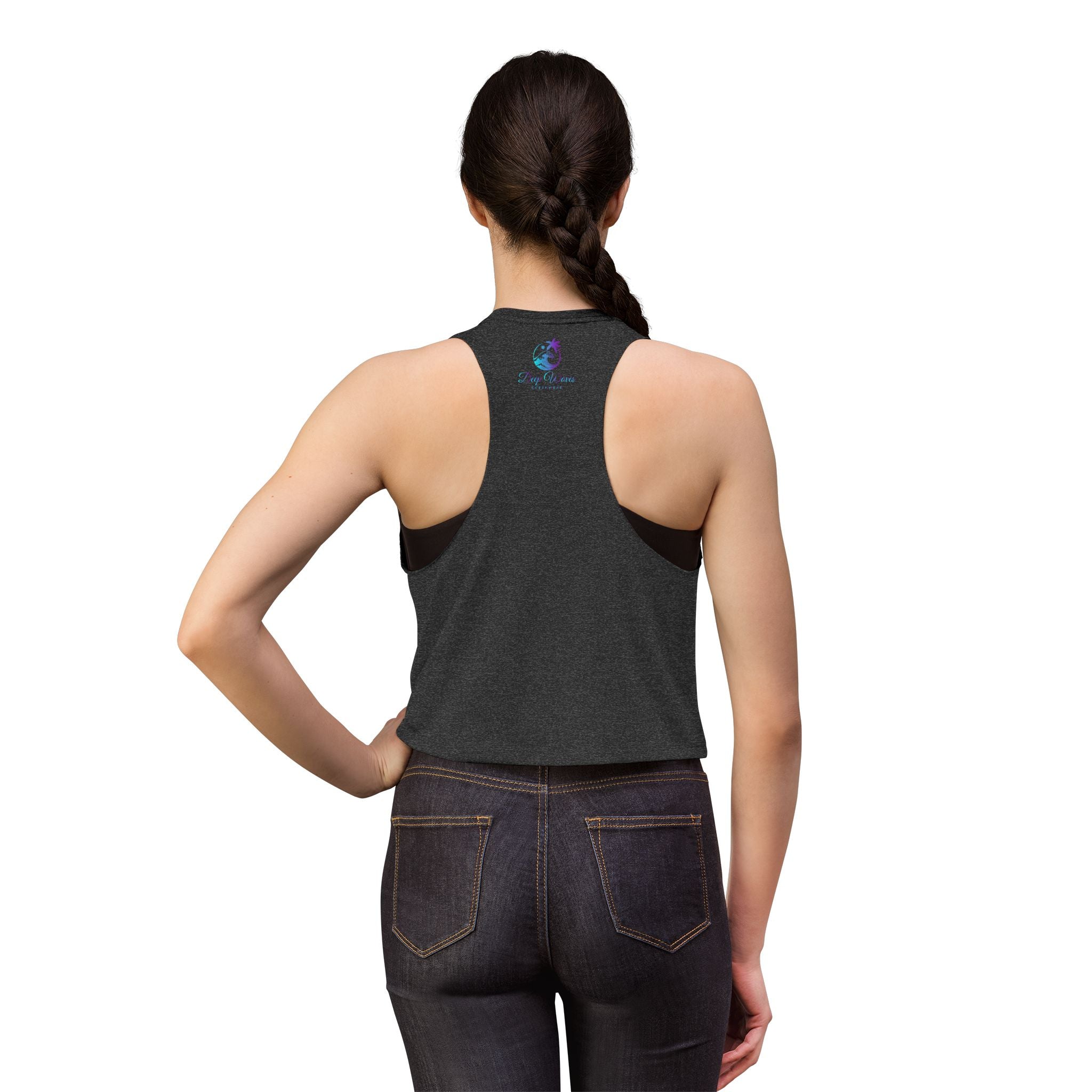 Deep Waves Signature Logo Crop Top