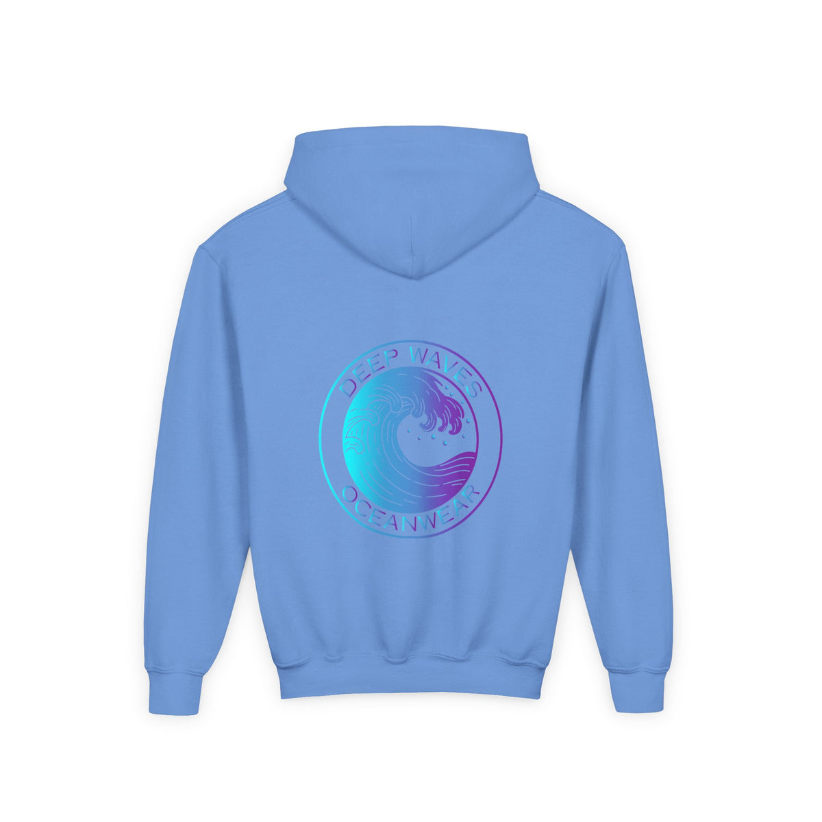 Youth Hoodie - Deep Waves Oceanwear Gradient Surf Logo