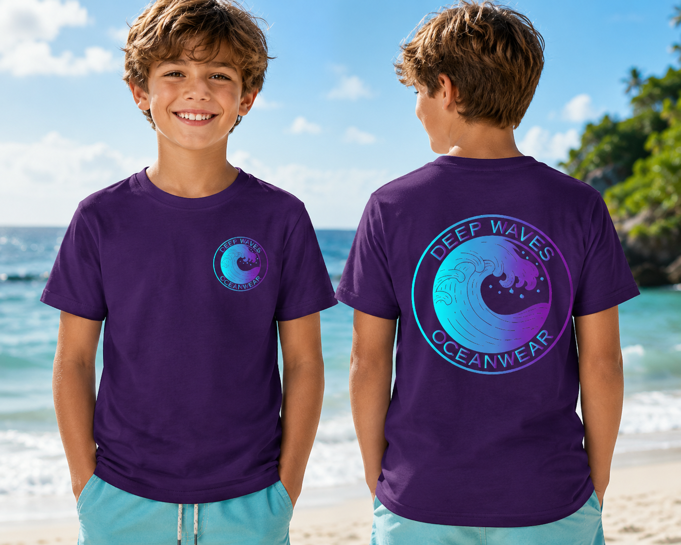 Deep Waves Logo Youth Tee