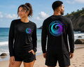 Deep Waves Long Sleeve Sun Shirt | Ocean Protection Rashguard & Coastal Aesthetic Top