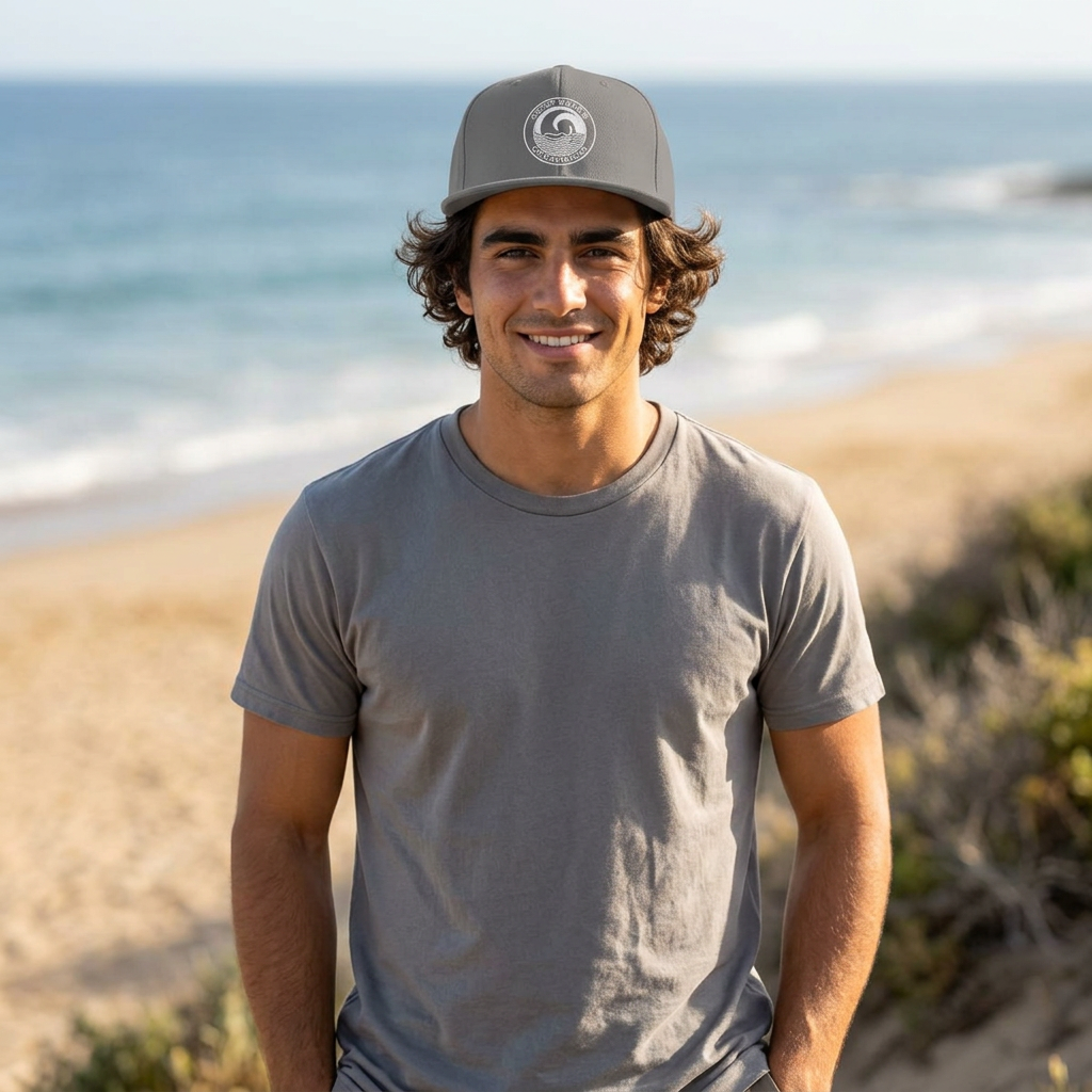 Deep Waves Oceanwear Flat Bill Cap