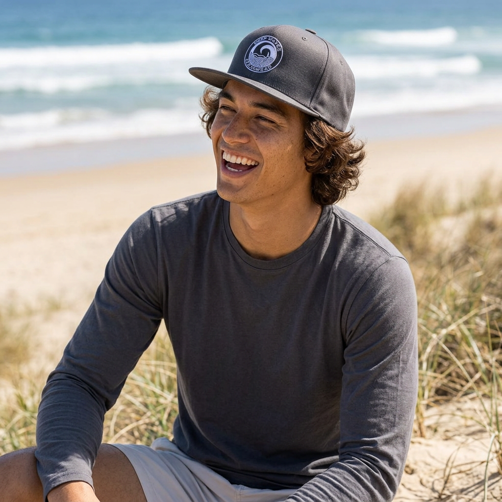 Deep Waves Oceanwear Flat Bill Cap