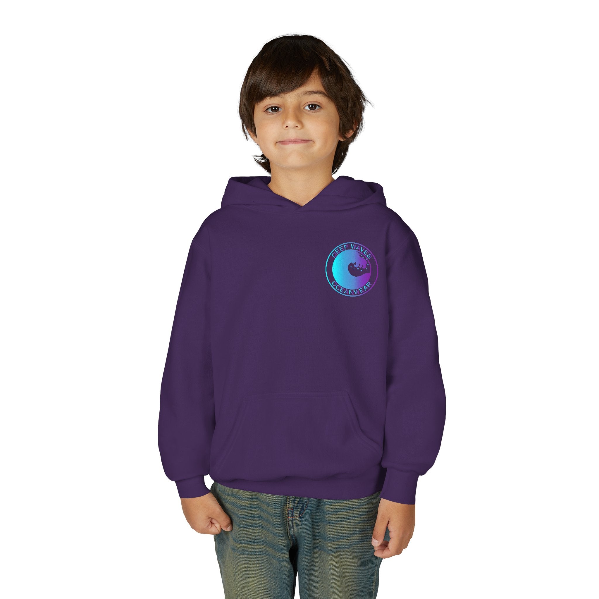 Deep Waves Logo Youth Hoodie
