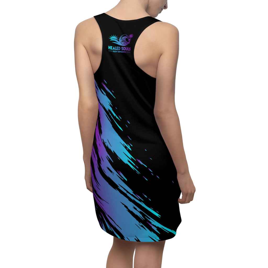 Healed Souls Glow Differently Midnight Tide Racerback Dress