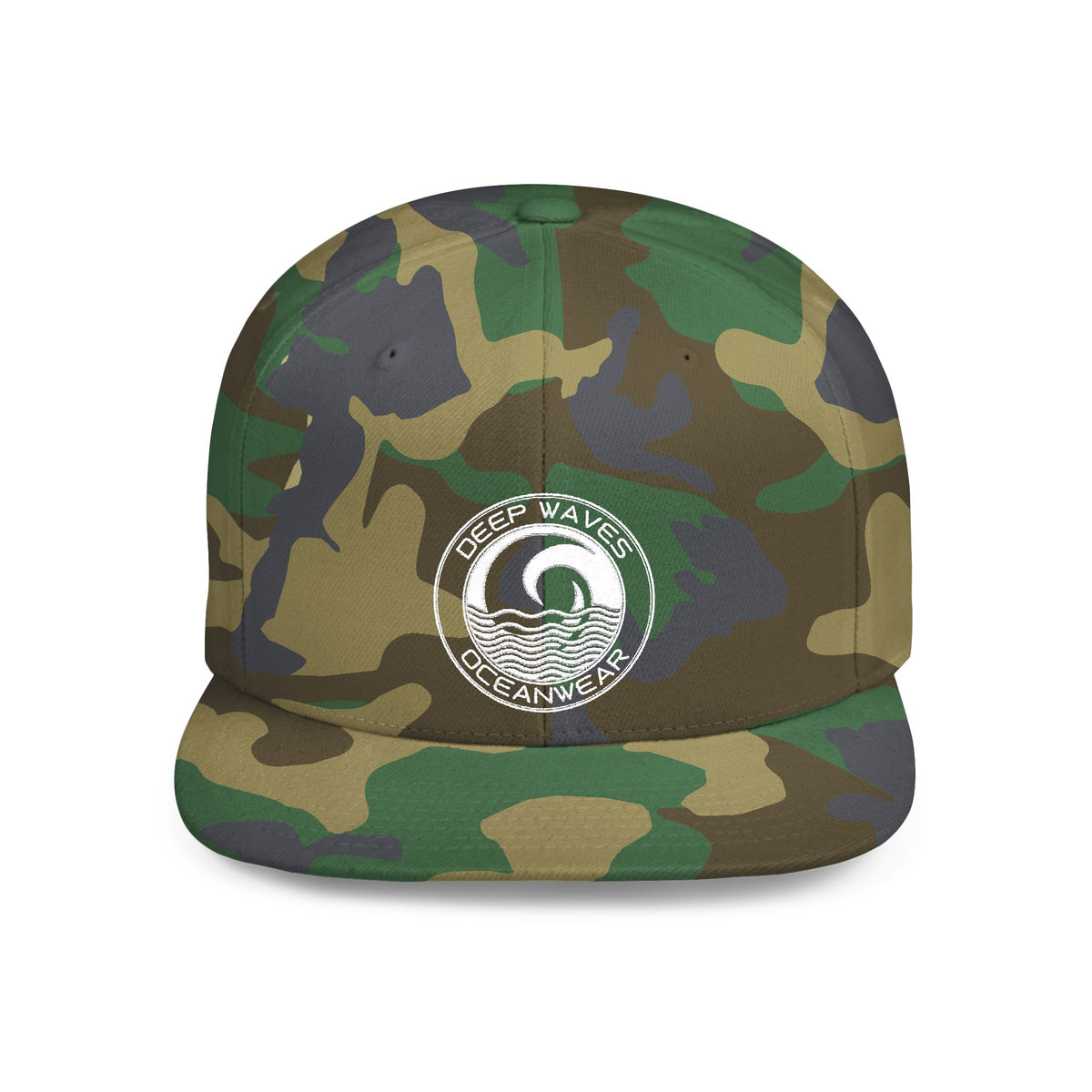 Deep Waves Oceanwear Flat Bill Cap