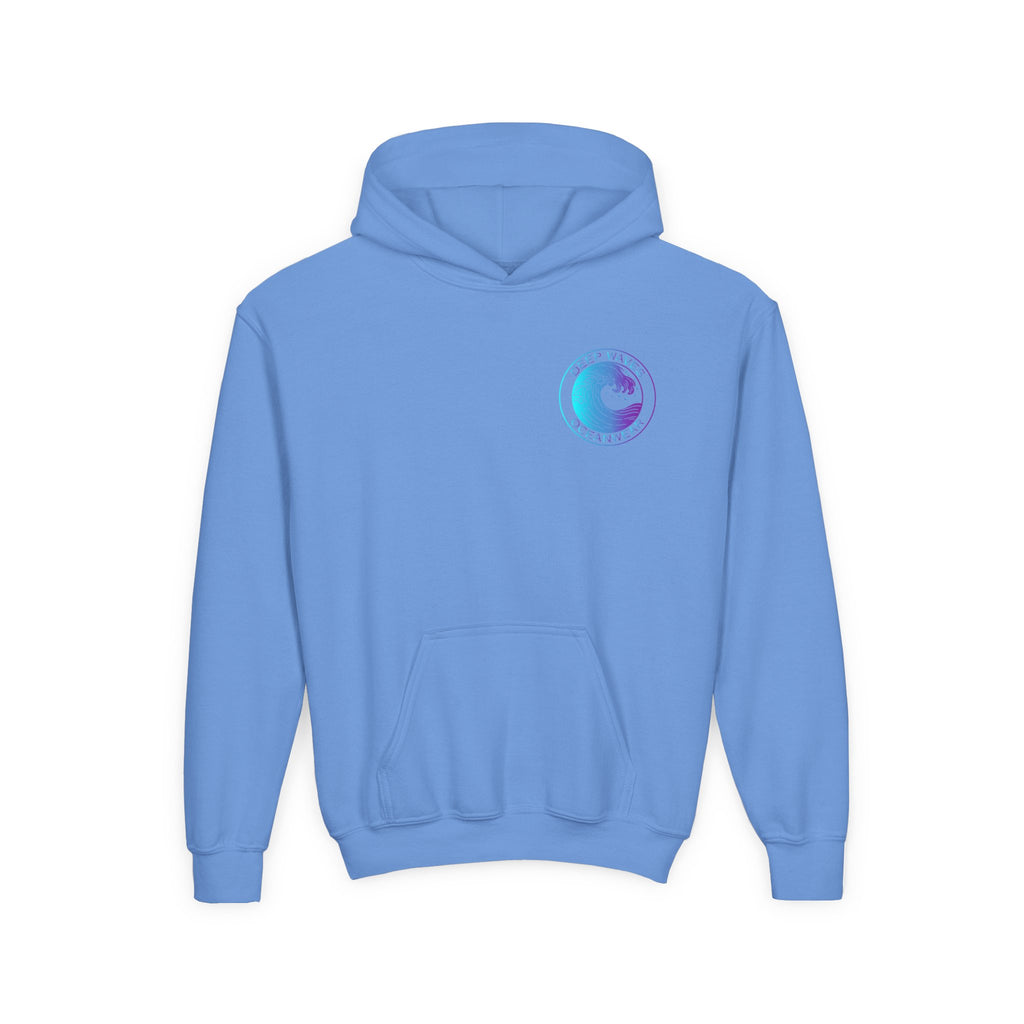 Youth Hoodie - Deep Waves Oceanwear Gradient Surf Logo