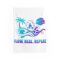 Flow. Heal. Repeat. Meditation Ocean Wall Tapestry