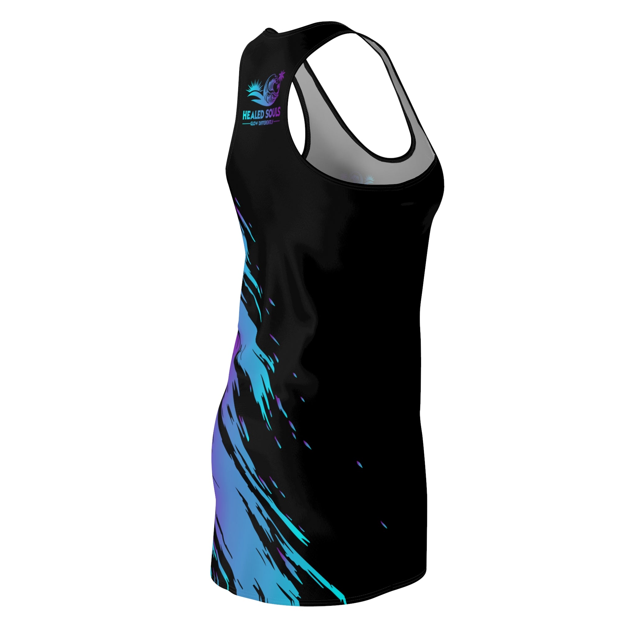 Healed Souls Glow Differently Midnight Tide Racerback Dress