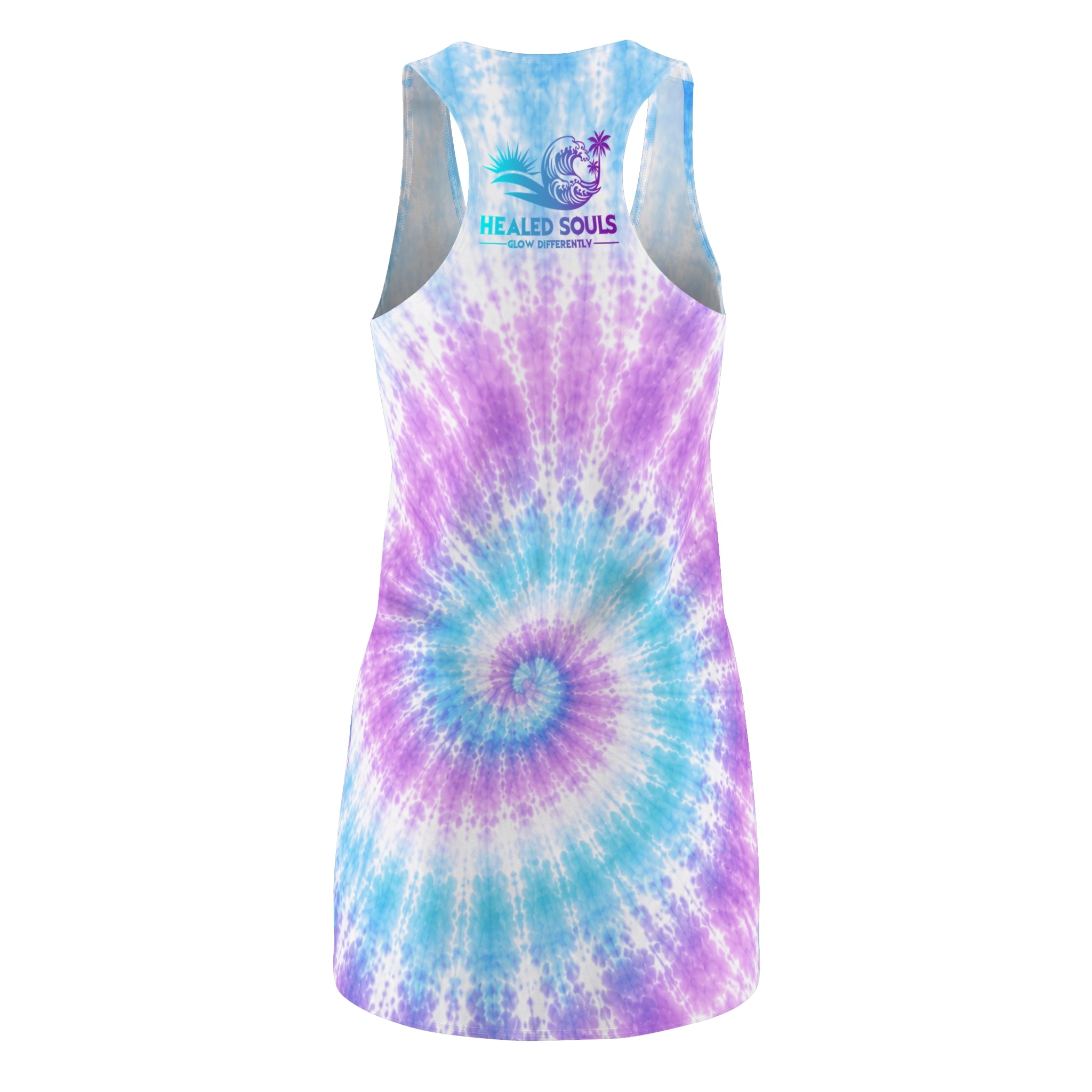 Healed Souls Glow Differently Tie-Dye Dream Racerback Dress