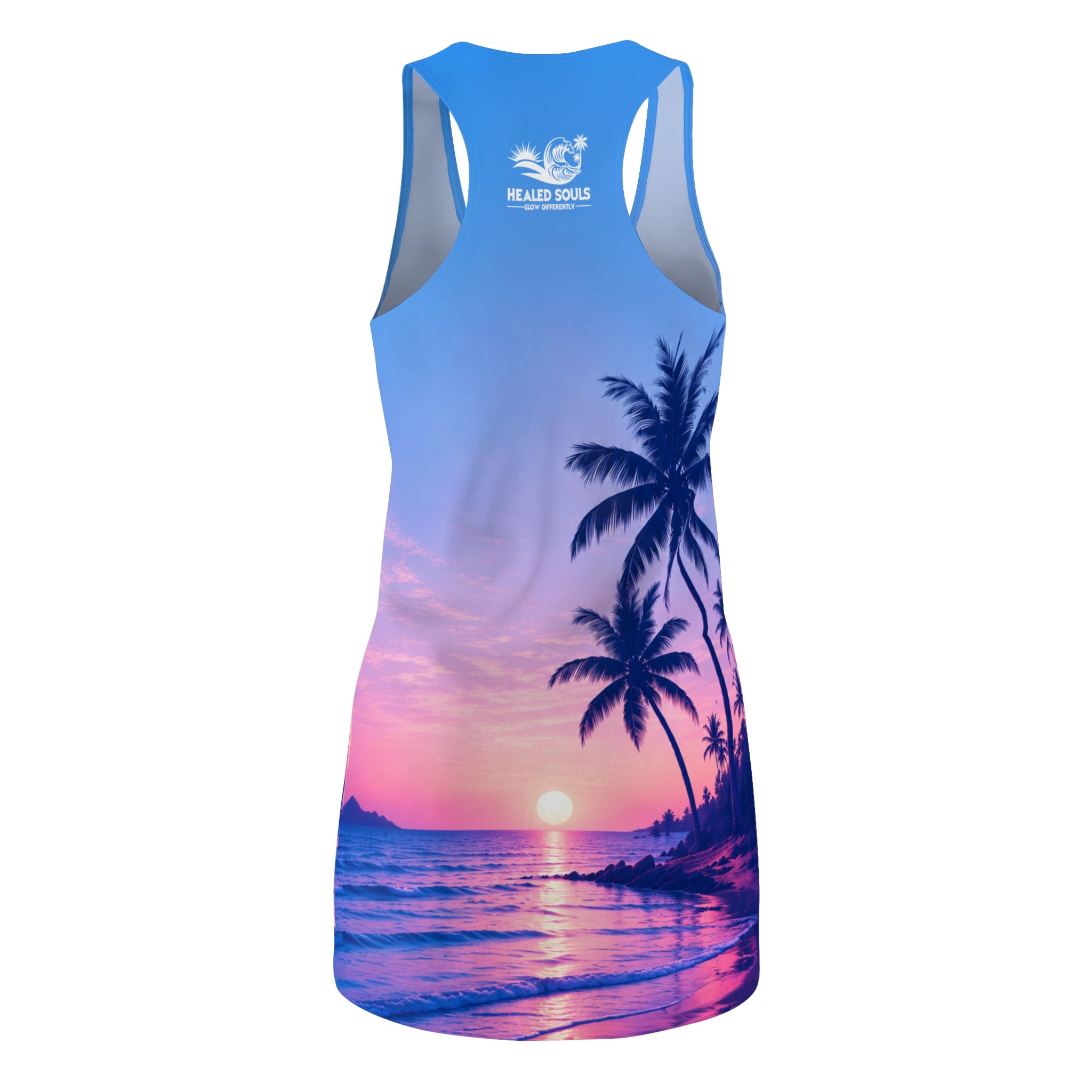Healed Souls Glow Differently Sunset Serenity Racerback Dress