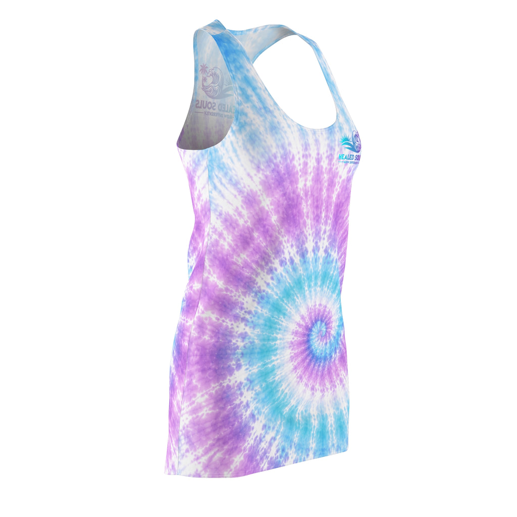 Healed Souls Glow Differently Tie-Dye Dream Racerback Dress