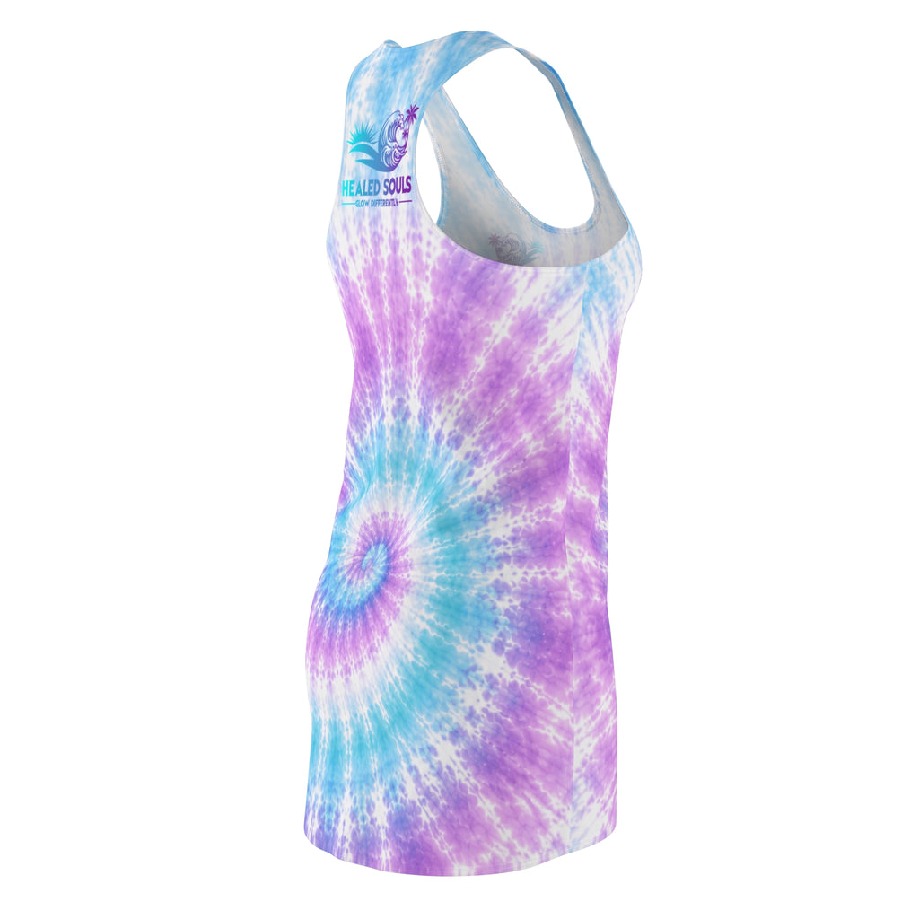 Healed Souls Glow Differently Tie-Dye Dream Racerback Dress