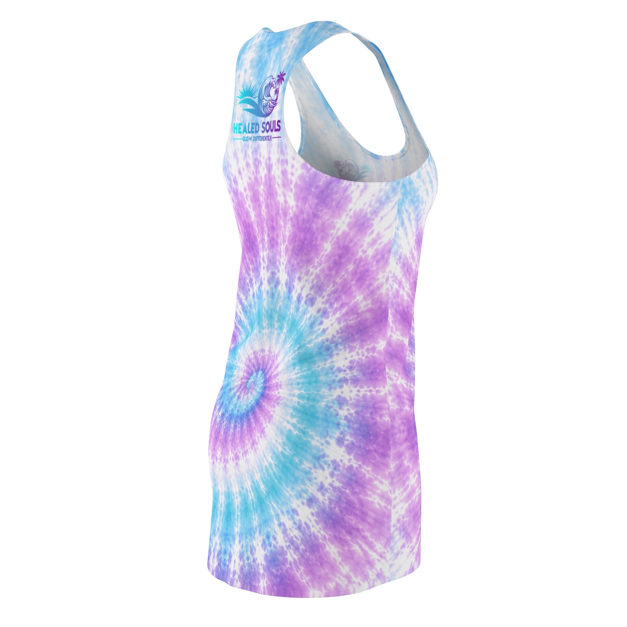 Healed Souls Glow Differently Tie-Dye Dream Racerback Dress