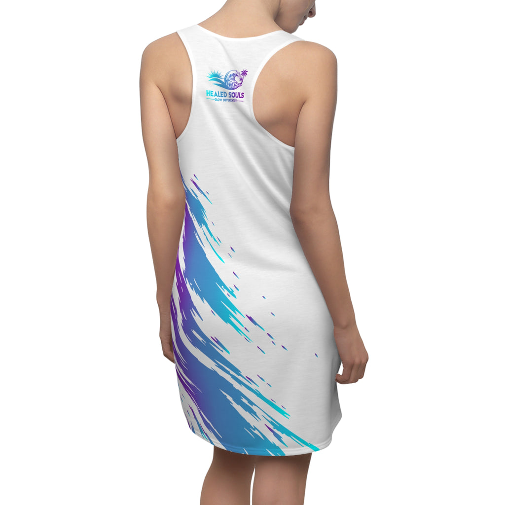 Healed Souls Glow Differently Painted Tide Racerback Dress