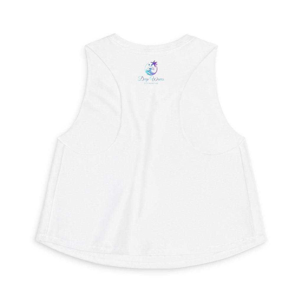 Deep Waves Signature Logo Crop Top