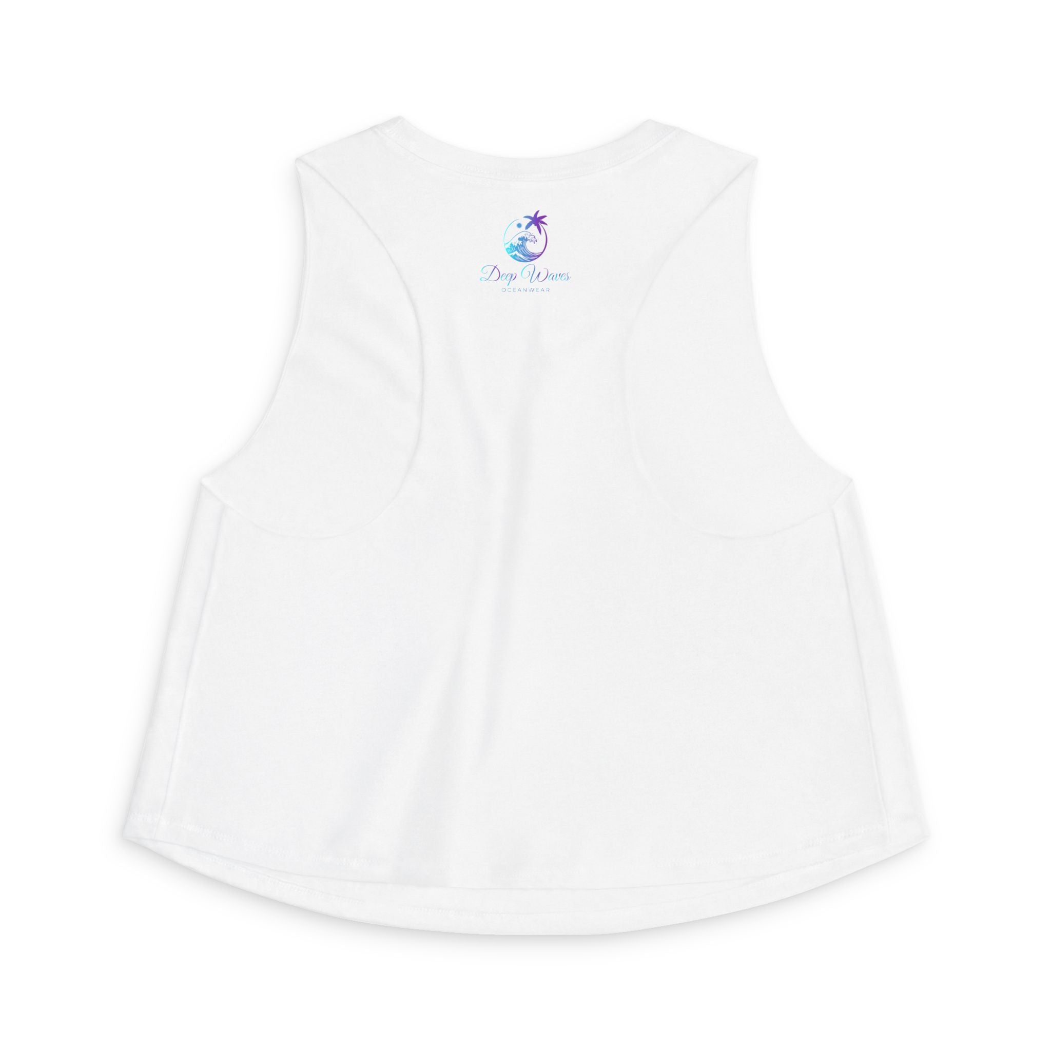Deep Waves Signature Logo Crop Top