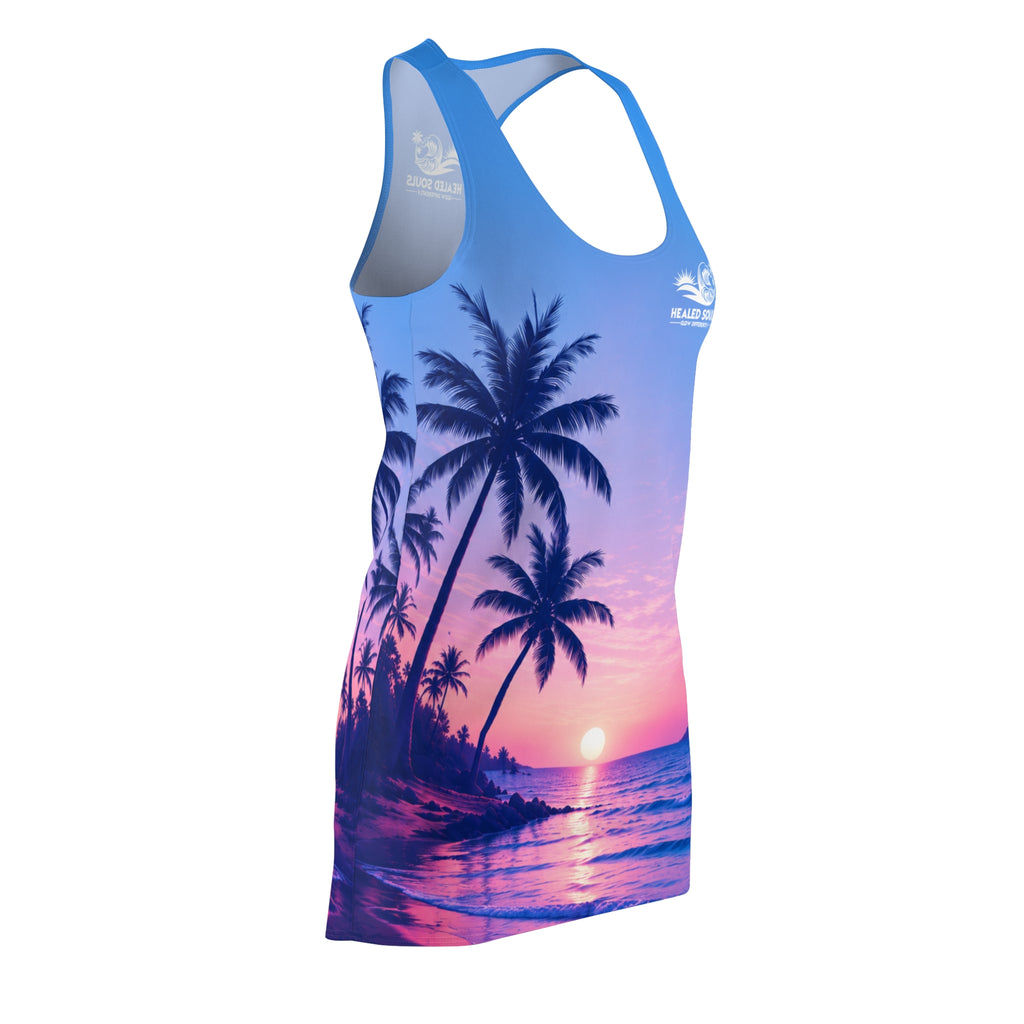 Healed Souls Glow Differently Sunset Serenity Racerback Dress