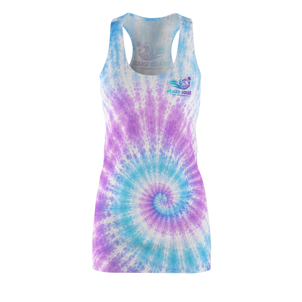 Healed Souls Glow Differently Tie-Dye Dream Racerback Dress