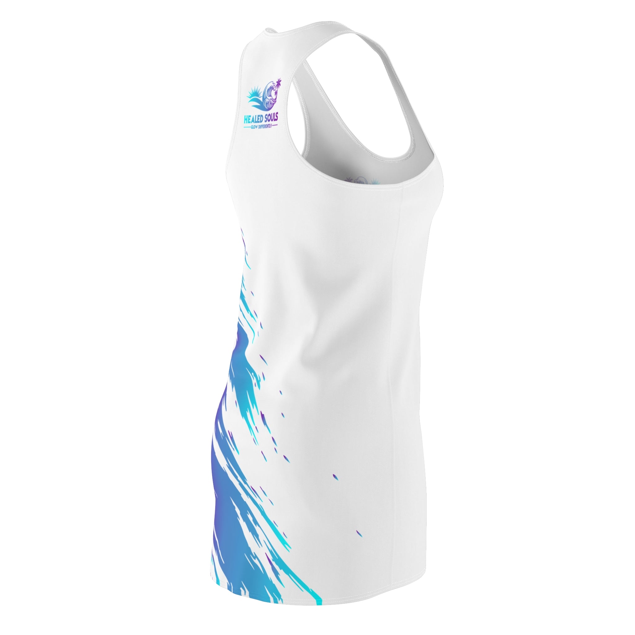 Healed Souls Glow Differently Painted Tide Racerback Dress