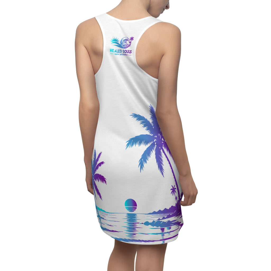 Healed Souls Glow Differently Island Sunrise Racerback Dress