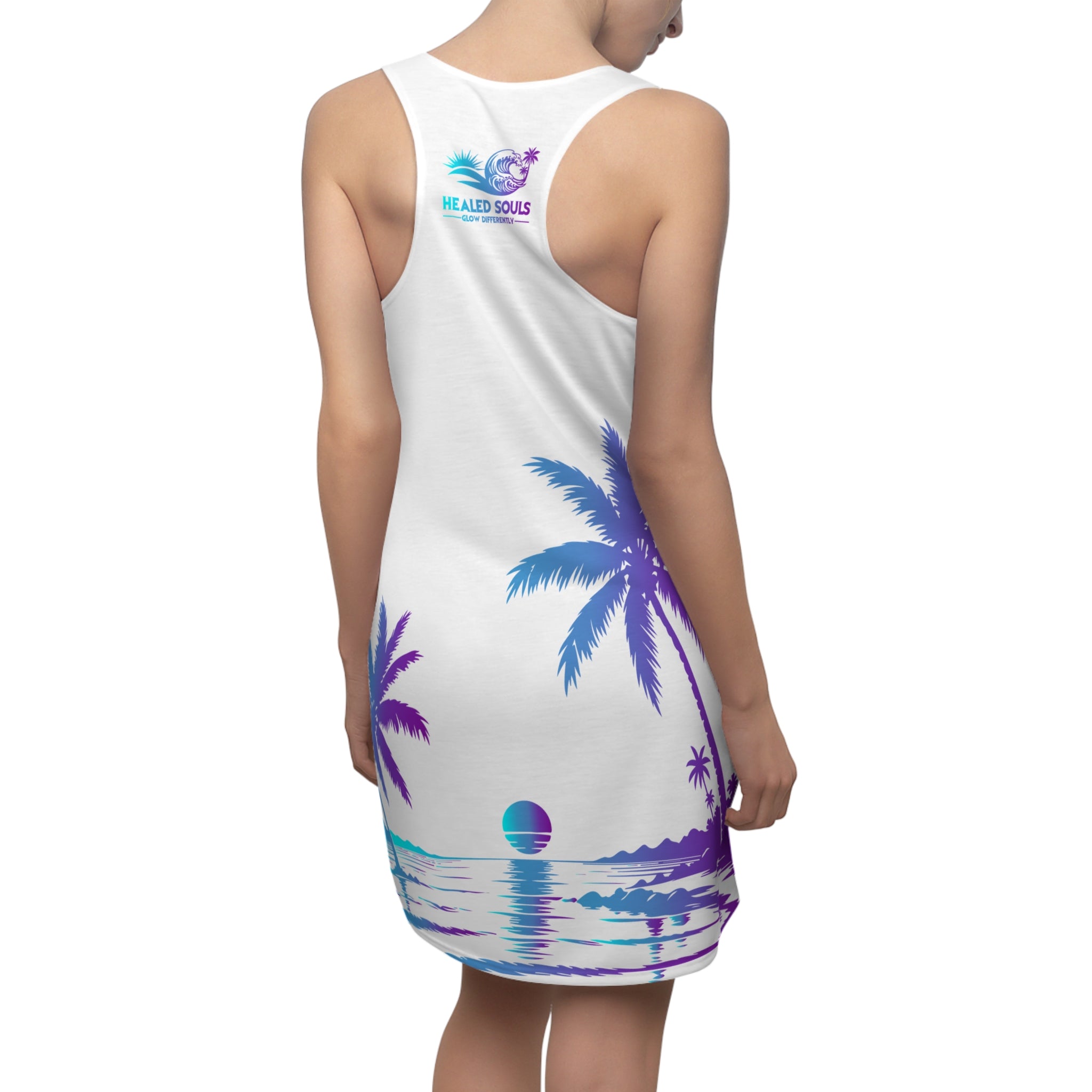 Healed Souls Glow Differently Island Sunrise Racerback Dress