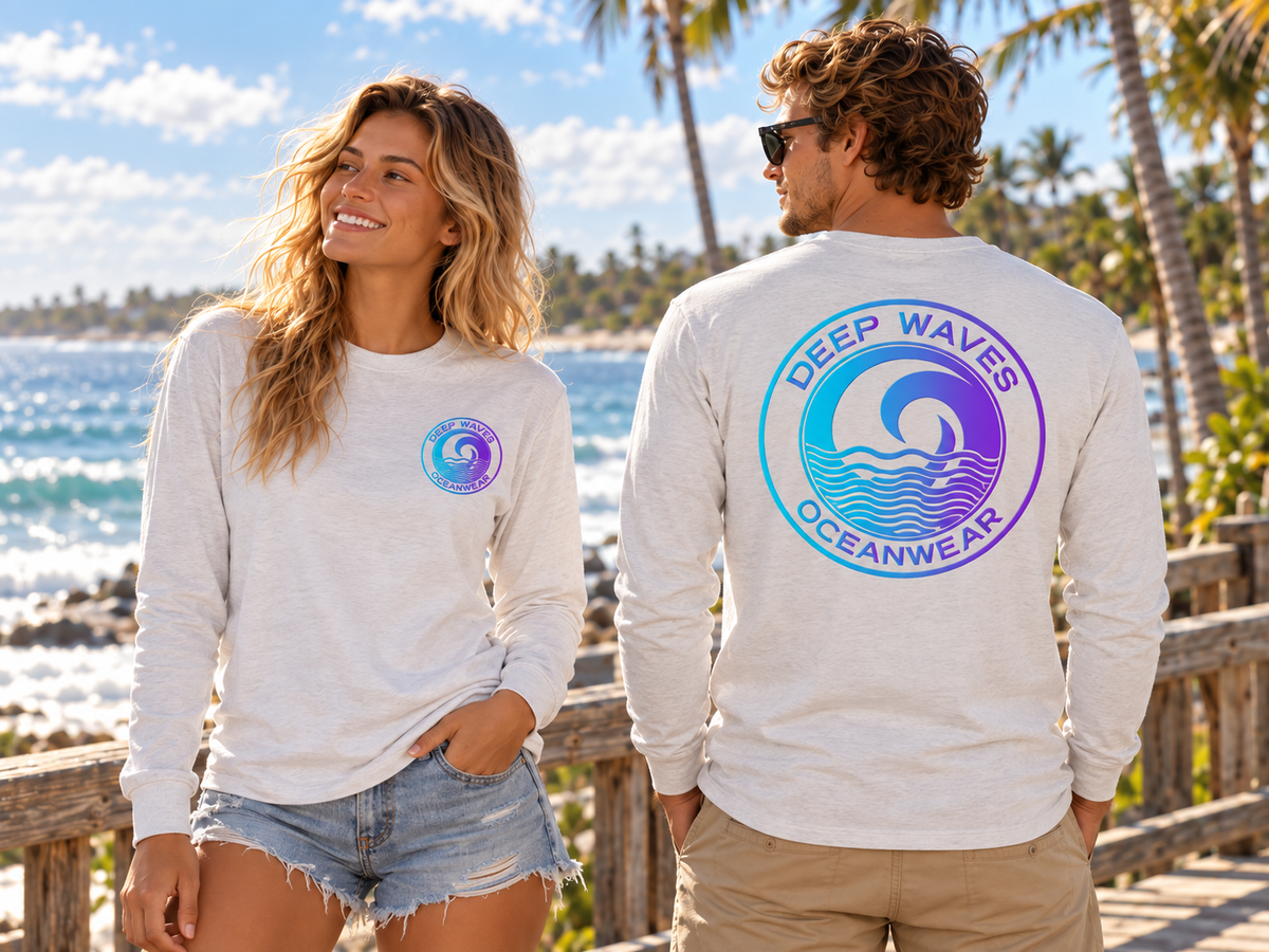 Deep Waves Unisex Long Sleeve Tee