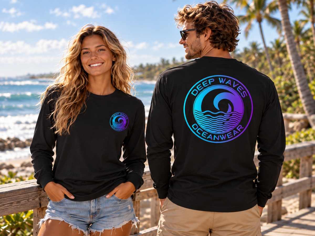 Deep Waves Unisex Long Sleeve Tee